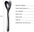 Black Tea Spoons, 6-Piece Stainless Steel Silverware Set, 6.6 Inches, Dishwasher Safe
