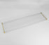 Beelee Bathtub Tray Clear Caddy Rack, Acrylic Tub Tray with Gold Rails for Book, Phone, Candle, Wine