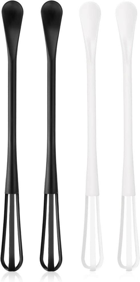 4Pcs Multifunctional Mini Whisk, Small Whisks for Cooking, Beating, and Mixing Sauces