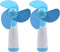 Ogrmar Mini Handheld Fan, Personal Fan with Soft Foam Blades, 2PC Blue