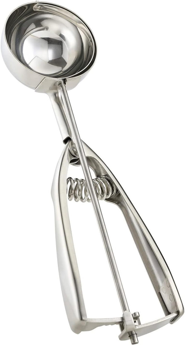 Solula 18/8 Stainless Steel Large Ice Cream Scoop Disher Melon Baller 4 Tablespoon