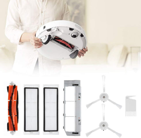 7Pcs/Set Robot Vacuum Cleaner Replacement Kit - Main Brush Filter Kit for Xiaomi Robot Cleaner