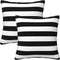 Poream Black and White Stripe Throw Pillow Covers 20x20 in Farmhouse Pillow Case