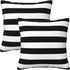Poream Black and White Stripe Throw Pillow Covers 20x20 in Farmhouse Pillow Case
