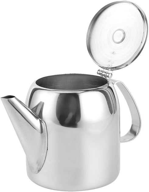0.5 L Stainless Steel Teapot, Short Spout Coffee Pot for Restaurants and Living Rooms (20 oz)