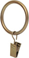 Ivilon Drapery Curtain Clip Rings, Clips Ring for Panels 1.7", Set of 14 Warm Gold