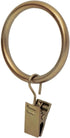 Ivilon Drapery Curtain Clip Rings, Clips Ring for Panels 1.7", Set of 14 Warm Gold