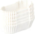 Oval Paper Baking Cups, Cupcake Liners for Muffins, Oval Mini Cake Mould Kitchen Supplies (White)