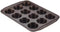 Circulon Nonstick Bakeware 12-Cup Muffin Tin, Brown, Steel