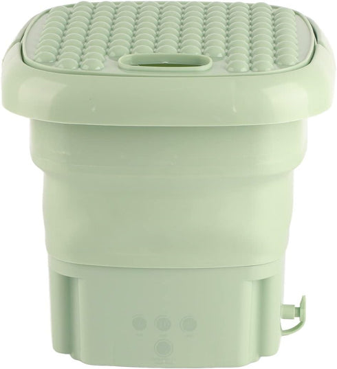 Mini Portable Washing Machine, Foldable Small Washer Bucket Type with Deep Cleaning, Half Automatic Wash Spin Dry for