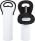 Sublimation Blanks Insulated Wine Bag, Portable Neoprene Wine Tote Holders, 2 Pack for Wine/Beer/Cans/Water