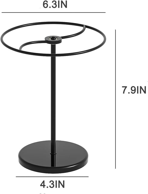 360 Rotating Sunglasses Organizer Stand, Eyewear Display Holder for Nightstand, Desk, Bedroom or Shop Selling (Black)