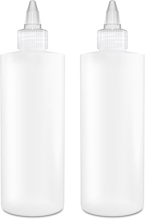 BRIGHTFROM Condiment Squeeze Bottles, 8 OZ Empty Squirt Bottle with Clear Twist