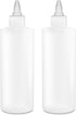 BRIGHTFROM Condiment Squeeze Bottles, 8 OZ Empty Squirt Bottle with Clear Twist