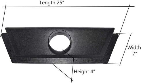Big Horn 11115 24-Inch Floor Sweep with 4-Inch Port