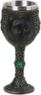 Pacific Giftware PT Celtic Black Cat Collectible Goblet, Drinkable Resin Figurine with Removable Stainless Steel Inner