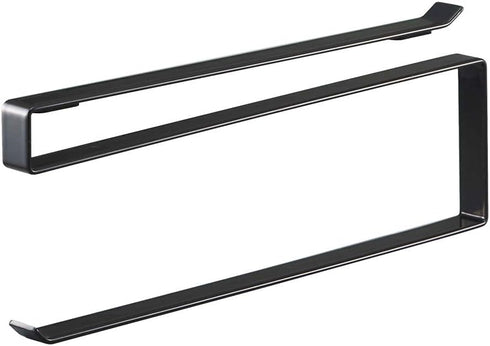 Yamazaki 7116 Under Cabinet Kitchen Paper Holder, Black, Approx. W 0.6 x D 10.2 x H 3.7 inches