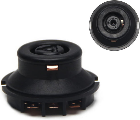 Fielect Electric Kettle Base Coupler Connector: 1pc Temperature Control Tip Top Base Socket, Black 220V