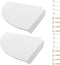 Cosmos 2 Pcs Acrylic Wall Mount Floating Corner Shelves Quarter Round Shower Shelf