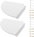 Cosmos 2 Pcs Acrylic Wall Mount Floating Corner Shelves Quarter Round Shower Shelf