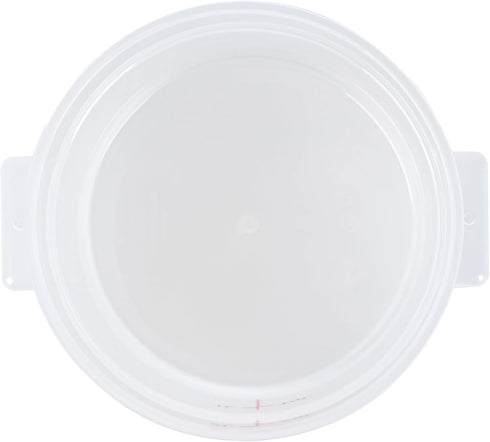 Restaurantware-Met Lux 2 Quart Food Storage Container - Translucent with Red Volume Markers, Lids Sold Separately
