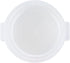 Restaurantware-Met Lux 2 Quart Food Storage Container - Translucent with Red Volume Markers, Lids Sold Separately