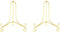 Artliving 2 Pack 4" Gold Iron Display Stand, Small Easel Plate Holder for Photos, Cards, Cookies, Decorative Plates