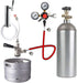 Draft Beer Line with Hexnut - Vinyl Hose ID 3/16 inch OD 7/16 inch Length 5ft with Hexnut Assembly