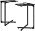 NEFROM C-Shaped End Tables, Sofa TV Trays Set of 2, Small Couch Side