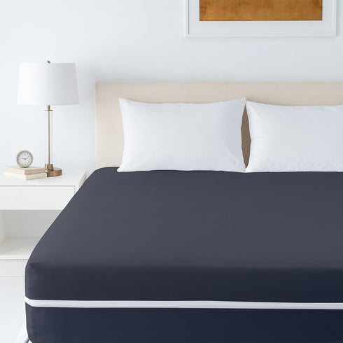 48x75 3/4 100% 8 Inch Mattress Protector Full Bunk Waterproof Zippered Cover, Deep, Six-Sided Encasement for Camper