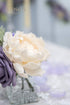 Ling's Moment Flowers - 16pcs Cream Blooming Peonies Artificial Flowers with Stem for DIY Wedding Decorations,