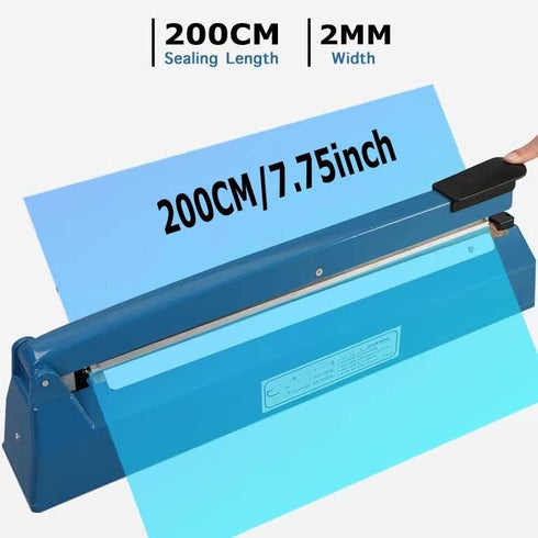 Impulse Heat Sealer for Plastic Bags, 8 Inch Poly Bag Sealing Machine with Extra Repair Kit