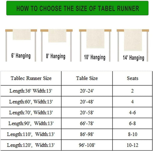 BenYaSong 13x60Inch Boho Floral Moon Table Runner, Cotton Linen Non-Slip Dining Table Runners Black Flower Wildflower