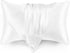 Love's cabin Satin Pillowcase for Hair and Skin - Queen Size Set of 2, 20x30 Inches, White