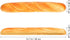 Props(13.78 Inch) IMIKEYA Simulation Food Artificial French Bread Model Decor, Fake Bread Loaf Fake Baguette