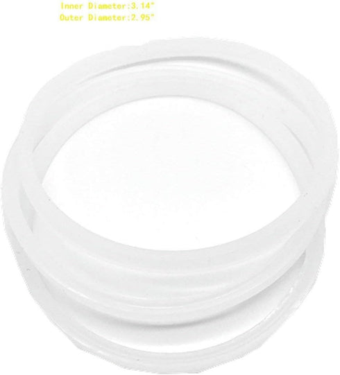 Rubber Gasket Replacement Parts 3X for 2.5" 6 Pin Nutri Ninja BL770 30 BL771 30 BL773 30 BL780 30 Blender (White)