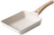 Tamagoyaki Pan, White Japanese Omelette Pan, Non Stick Rectangle Small Frying Pan, 6 X 7 Inch Egg Pan