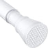 White Tension Curtain Rod for Windows, Adjustable 28 to 48 Inch, No Drilling, 7/8" for Bedroom Doorway