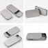 Hemoton 20pcs Rectangular Slide Top Tinplate Box, Sliding Cover Push-Pull Tin Box for Candies Jewelry Crafts Lip Balm