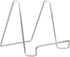 TRIPAR Silver Plated Square Metal Wire Easel, 6-Inch Height - Handcrafted Tabletop Display for Photos & More