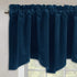 StangH Navy Blue Valances Curtains - Luxury Velvet Tier Curtains for Bedroom, Office Window Dressing