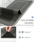 MontVoo Dark Grey Bath Mat 17"x27", Non-Slip Super Absorbent Quick Dry Bathroom Rug for Floor and Bathtub