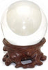 Elegant Rosewood Crystal Display Stand for Decorative Balls
