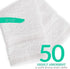 12" 12" 50 Pack 100% GREEN LIFESTYLE Washcloths x - Cotton Wash Cloths, Bulk Washcloths, Face Towels Cotton, Soft