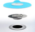 2PCS Bathtub Stopper Hair Catcher Kit, Silicone Drain Stopper for Bathroom, Laundry, Tub Strainer
