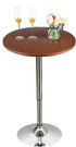 24 Inch JISEN Cocktail Waterproof Round Table Topper Cap Polyester Fitted Stretchable Tablecloth Cover D-Coffee