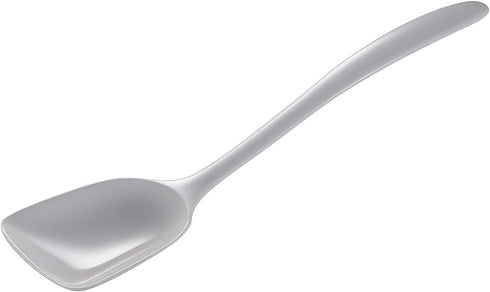 Hutzler 11 Inch White Melamine Flat-Front Spoon