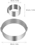 Adjustable Cake Ring 6 to 12 Inch, Stainless Steel Round Mousse Mould Ring Bakeware Tools for Cake Decorating