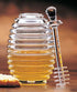 Prodyne Acrylic Honey Jar with Server, Medium Off-white