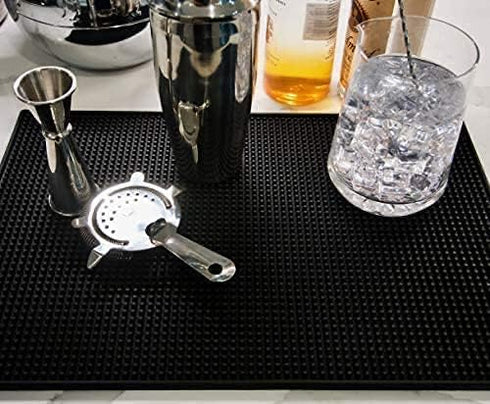 Highball & Chaser Bar Mat 18 x 12 - Thick, Durable, Non-Slip Service Mat for Coffee, Bars, Restaurants